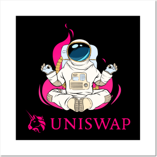 Uniswap UNI coin Crypto coin Crytopcurrency Posters and Art